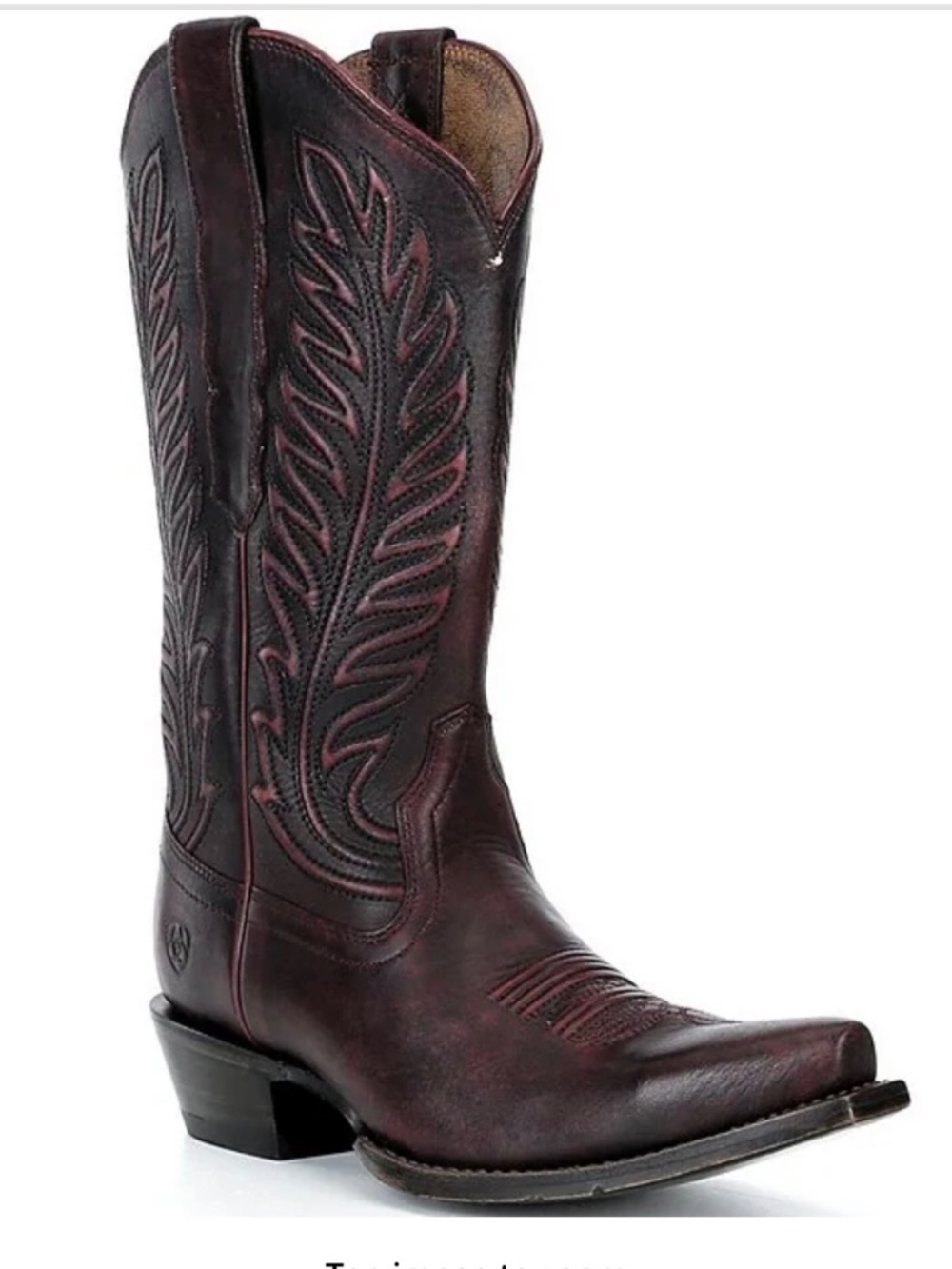 Ariat Bowman Western Cowboy Boots Black Cherry Women’s 7.5